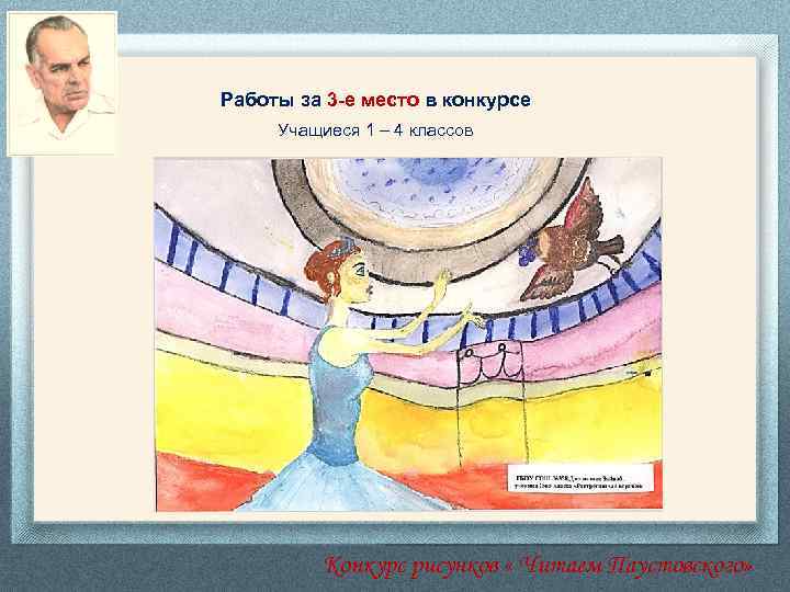 Работы за 3 -е место в конкурсе Учащиеся 1 – 4 классов Конкурс рисунков
