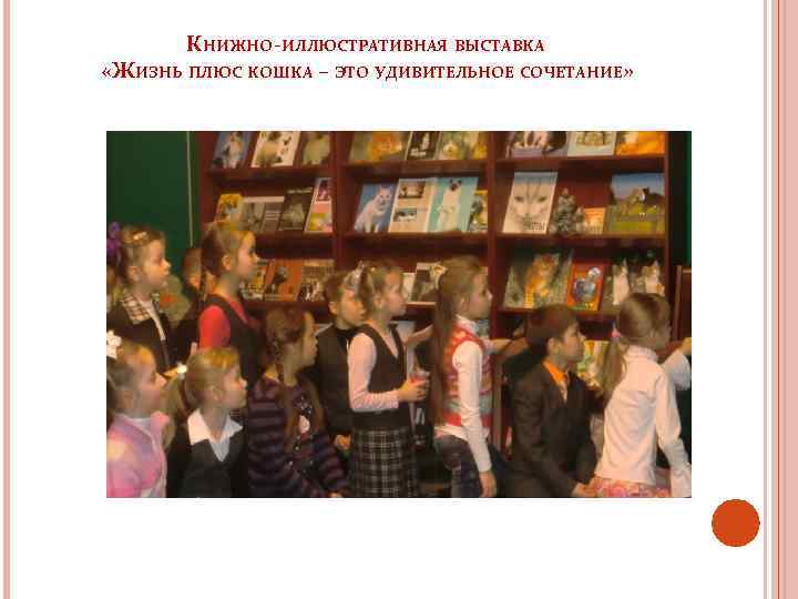 КНИЖНО-ИЛЛЮСТРАТИВНАЯ ВЫСТАВКА «ЖИЗНЬ ПЛЮС КОШКА – ЭТО УДИВИТЕЛЬНОЕ СОЧЕТАНИЕ» 