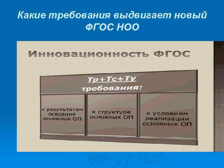 Какие требования выдвигает новый ФГОС НОО 