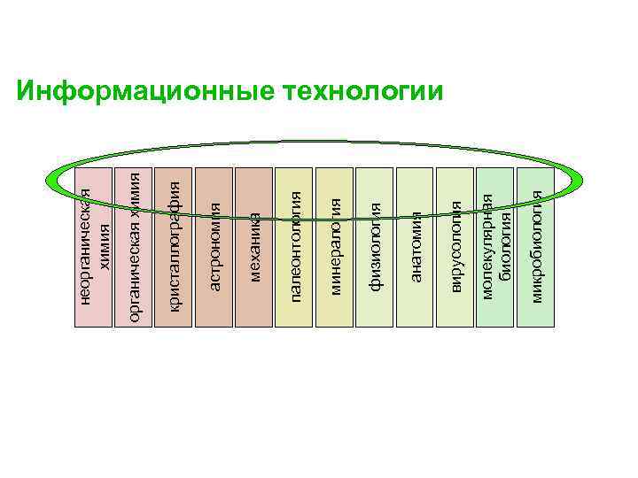 микробиология молекулярная биология вирусология анатомия физиология минералогия палеонтология механика астрономия кристаллография органическая химия неорганическая