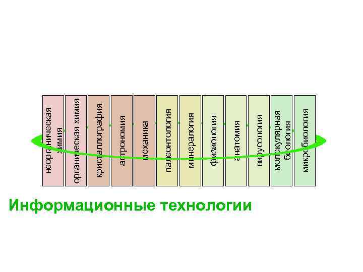Информационные технологии микробиология молекулярная биология вирусология анатомия физиология минералогия палеонтология механика астрономия кристаллография органическая