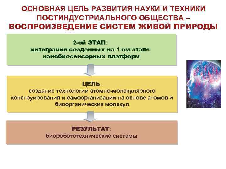 ОСНОВНАЯ ЦЕЛЬ РАЗВИТИЯ НАУКИ И ТЕХНИКИ ПОСТИНДУСТРИАЛЬНОГО ОБЩЕСТВА – ВОСПРОИЗВЕДЕНИЕ СИСТЕМ ЖИВОЙ ПРИРОДЫ 2