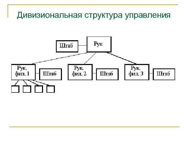 Дивизиональная структура управления 