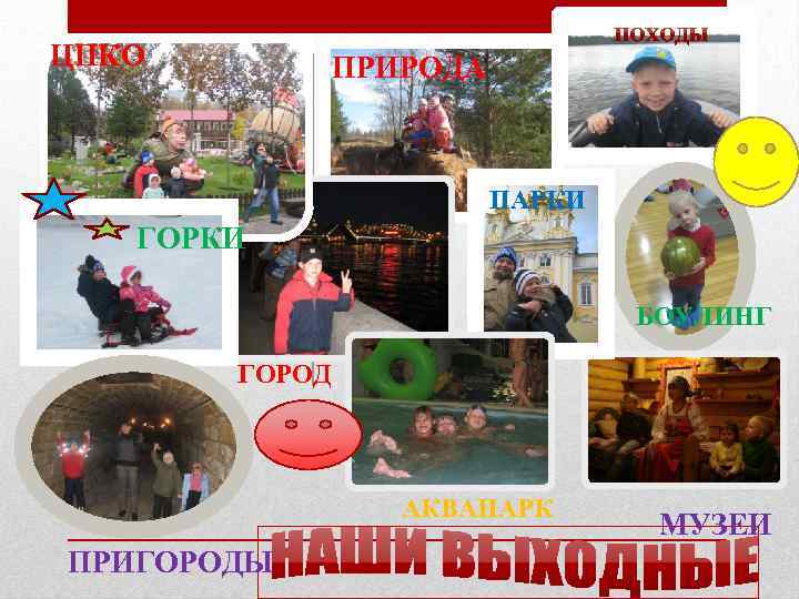 ЦПКО ПРИРОДА ПАРКИ ГОРКИ БОУЛИНГ ГОРОД АКВАПАРК ПРИГОРОДЫ МУЗЕИ 