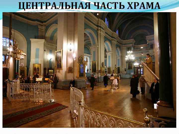 ЦЕНТРАЛЬНАЯ ЧАСТЬ ХРАМА 