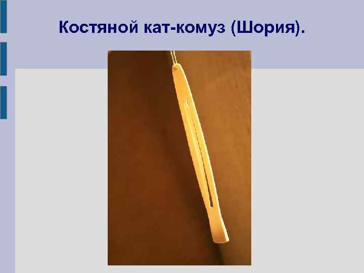 Костяной кат-комуз (Шория). 