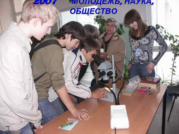 2007 МОЛОДЁЖЬ, НАУКА, ОБЩЕСТВО 