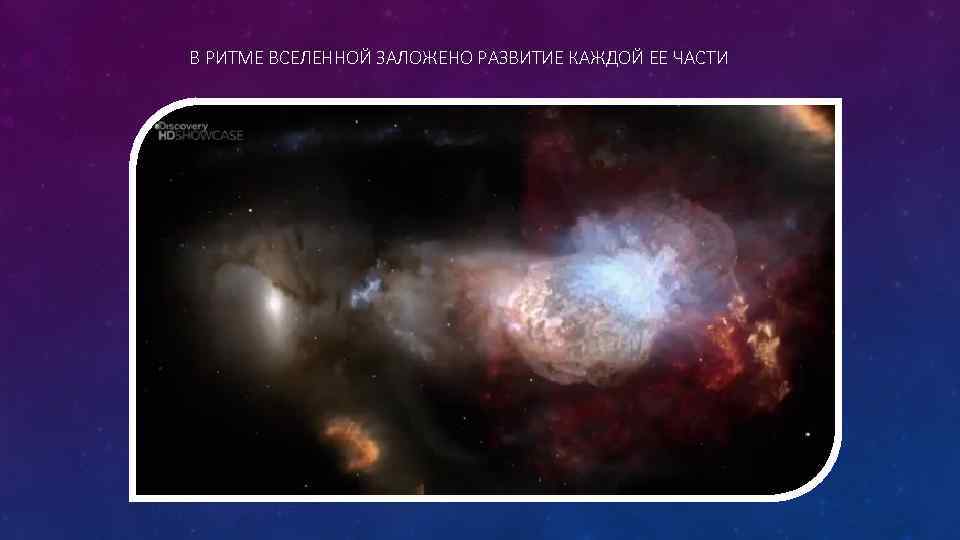 В РИТМЕ ВСЕЛЕННОЙ ЗАЛОЖЕНО РАЗВИТИЕ КАЖДОЙ ЕЕ ЧАСТИ 