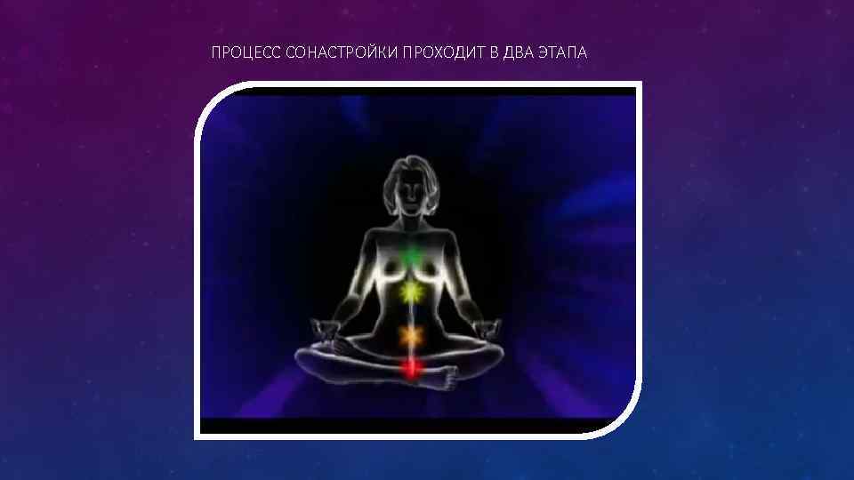 ПРОЦЕСС СОНАСТРОЙКИ ПРОХОДИТ В ДВА ЭТАПА 