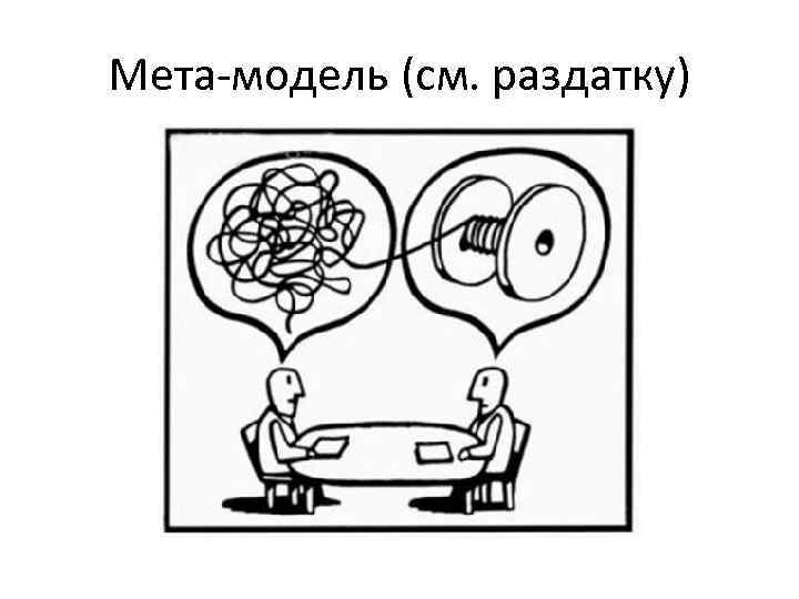 Мета-модель (см. раздатку) 