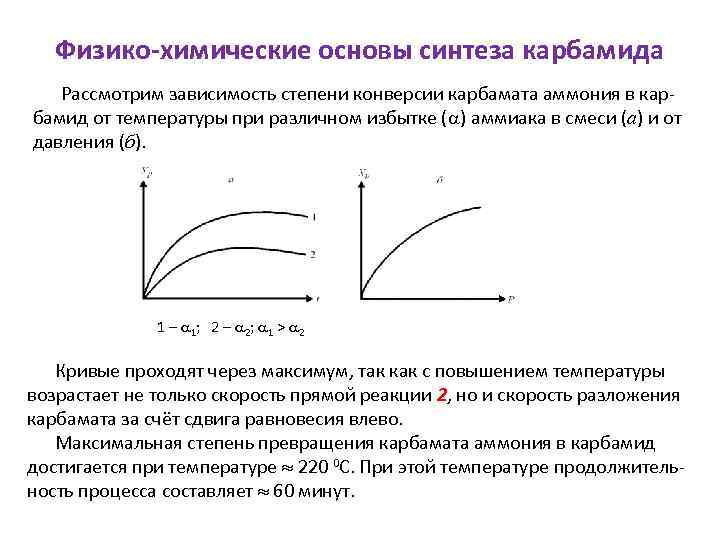Основа синтез. Физико химические основы карбамида. Физико-химические основы процесса синтеза карбамида. Карбамид физико-химические основы получения. Физико-химические основы стадии синтеза аммиака.