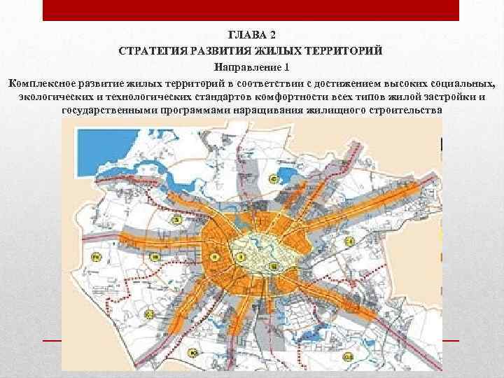ГЛАВА 2 СТРАТЕГИЯ РАЗВИТИЯ ЖИЛЫХ ТЕРРИТОРИЙ Направление 1 Комплексное развитие жилых территорий в соответствии