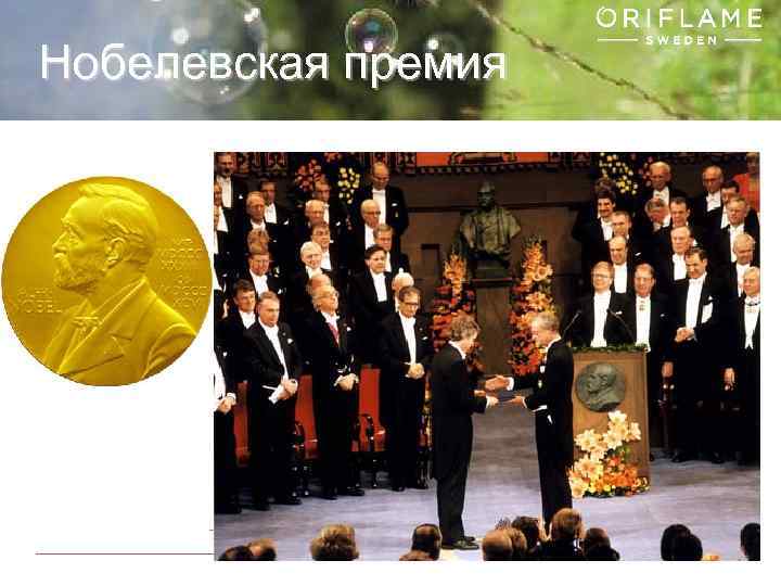 Нобелевская премия Copyright © 2013 by Oriflame Cosmetics SA 