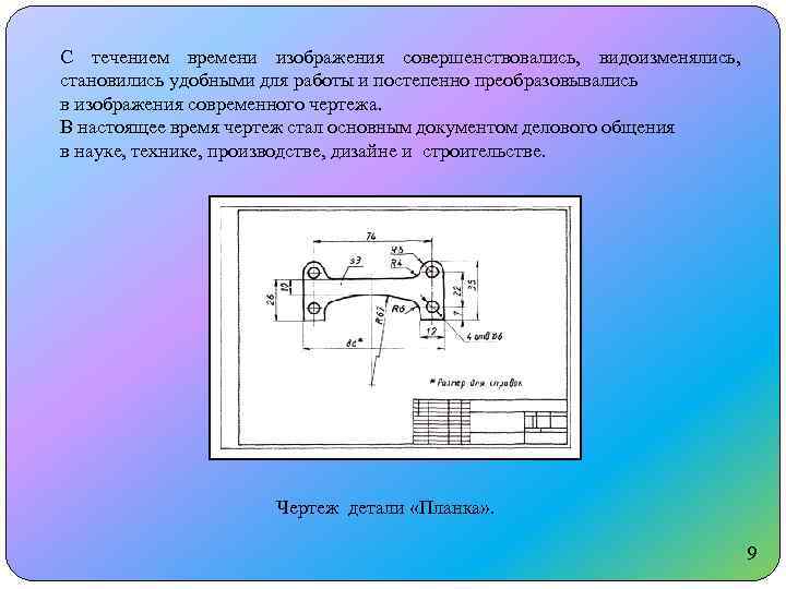 С течением времени изображения совершенствовались, видоизменялись, становились удобными для работы и постепенно преобразовывались в