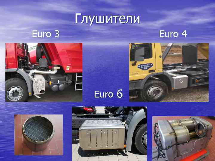 Глушители Euro 3 Euro 4 Euro 6 