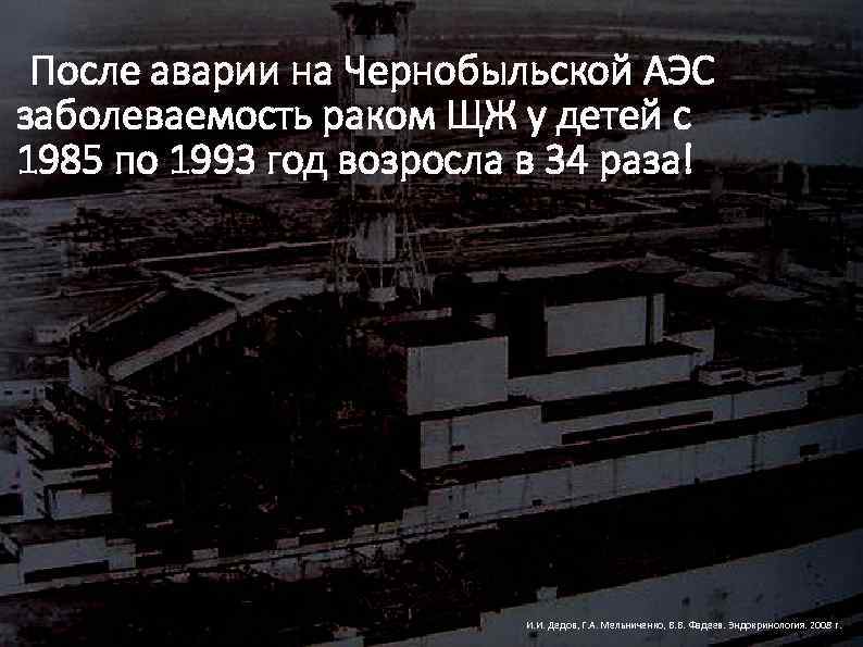 После аварии на Чернобыльской АЭС заболеваемость раком ЩЖ у детей с 1985 по 1993