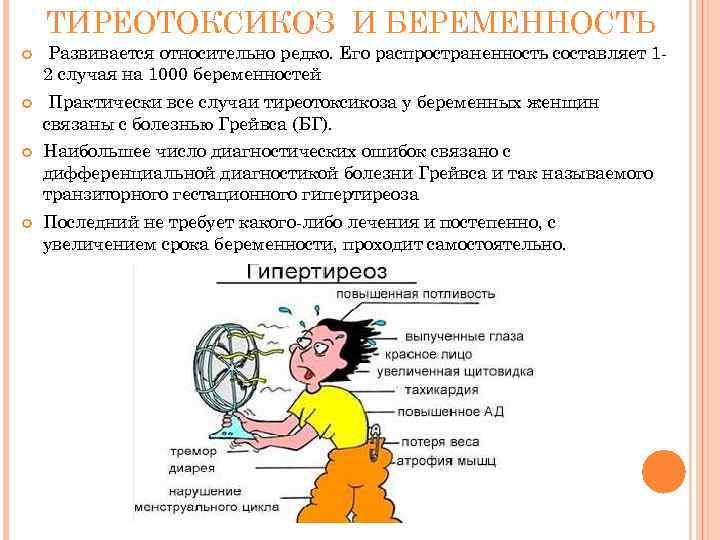 ТИРЕОТОКСИКОЗ И БЕРЕМЕННОСТЬ Развивается относительно редко. Его распространенность составляет 12 случая на 1000 беременностей