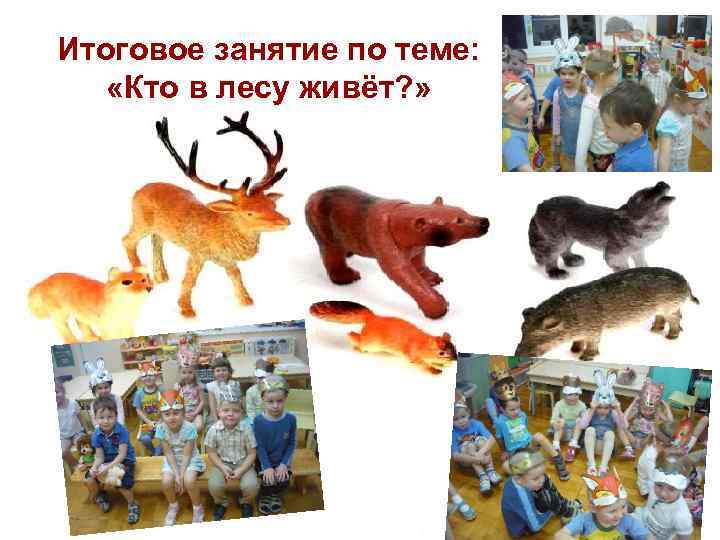 Итоговое занятие по теме: «Кто в лесу живёт? » 