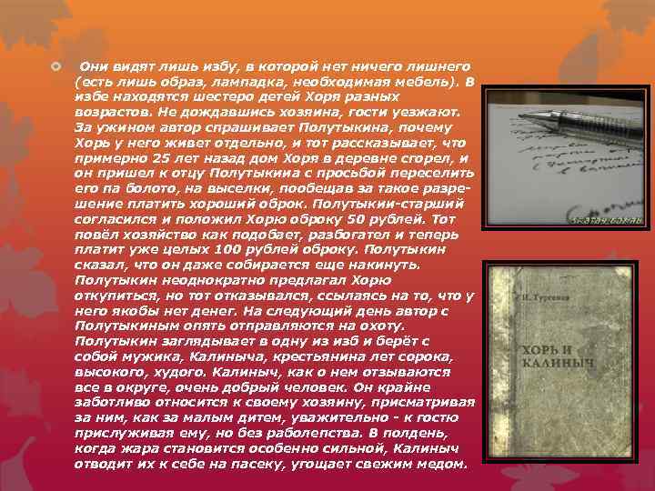  Они видят лишь избу, в которой нет ничего лишнего (есть лишь образ, лампадка,