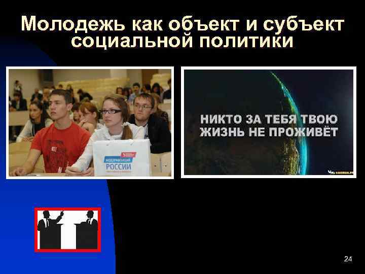 Молодежь как объект и субъект социальной политики 24 