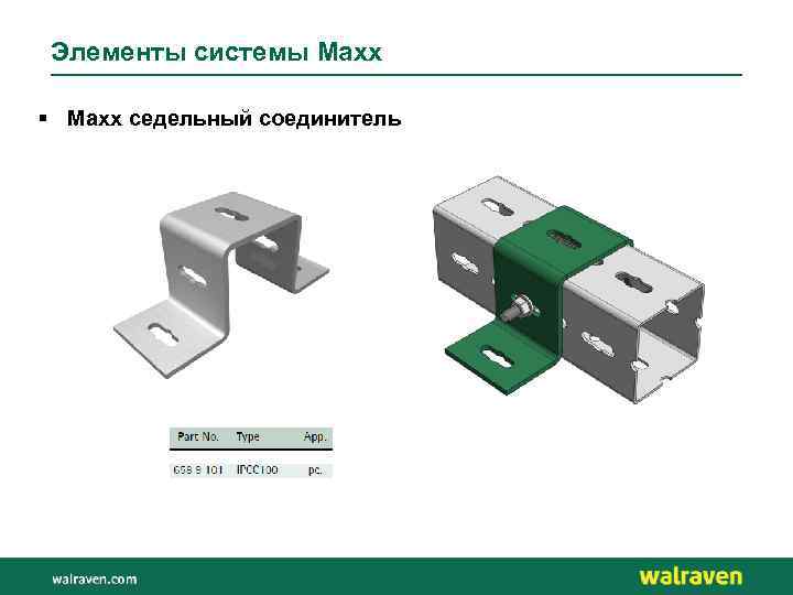 Элементы системы Maxx § Maxx седельный соединитель 