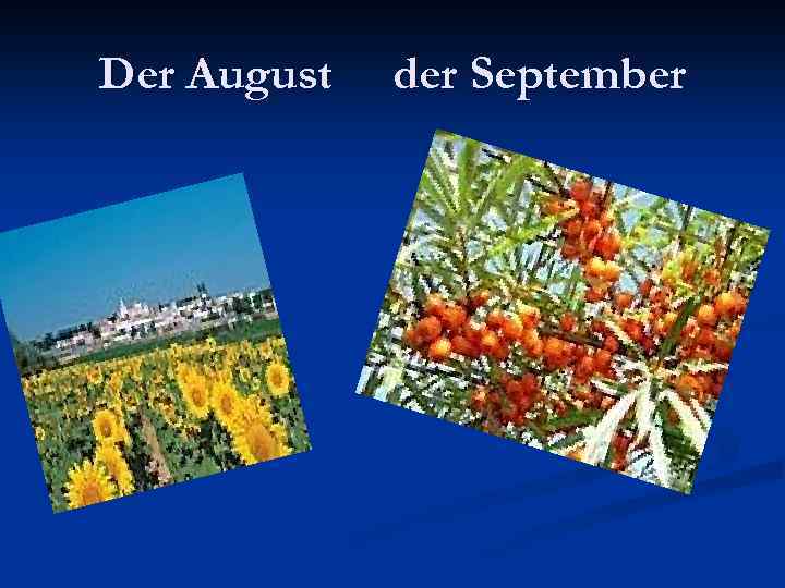 Der August der September 