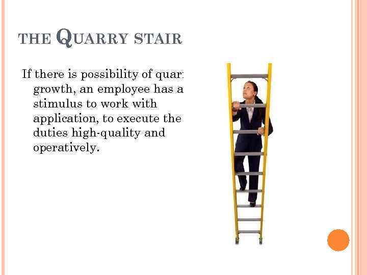 THE QUARRY STAIR If there is possibility of quarry growth, an employee has a