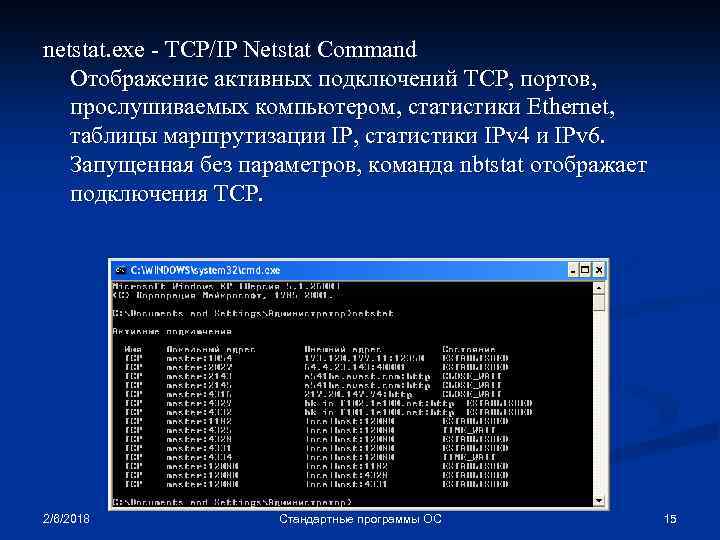 2 стандартные программы. Утилита netstat. Таблица маршрутизации netstat. Статистические компьютерные программы. Команда netstat отображает.