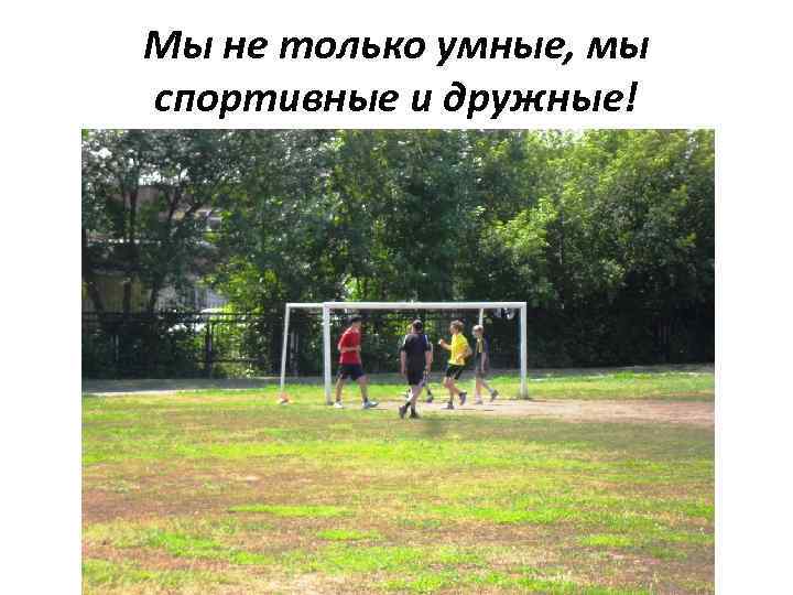 Мы не только умные, мы спортивные и дружные! 