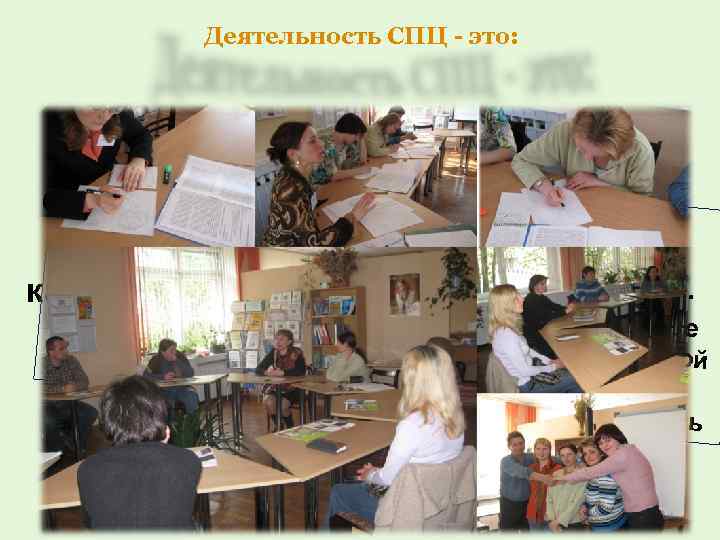 Деятельность СПЦ - это: В 2003 году было орган изо подбора Сосуществление поиска, ванообучения.