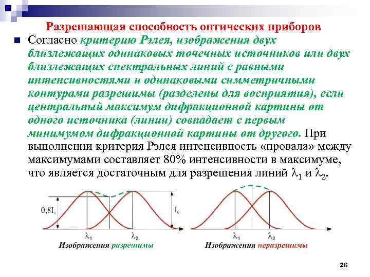 Разрешающая способность изображения