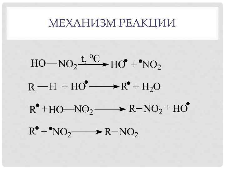 МЕХАНИЗМ РЕАКЦИИ 