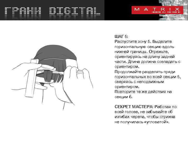 ШАГ 5: Распустите зону 5. Выделите горизонтальную секцию вдоль нижней границы. Отрежьте, ориентируясь на