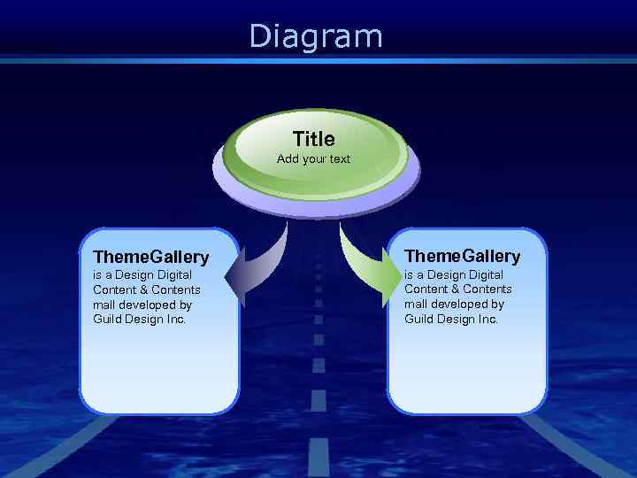 Diagram Title Add your text Theme. Gallery is a Design Digital Content & Contents