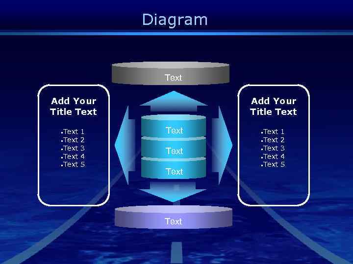 Diagram Text Add Your Title Text • Text • Text 1 2 3 4