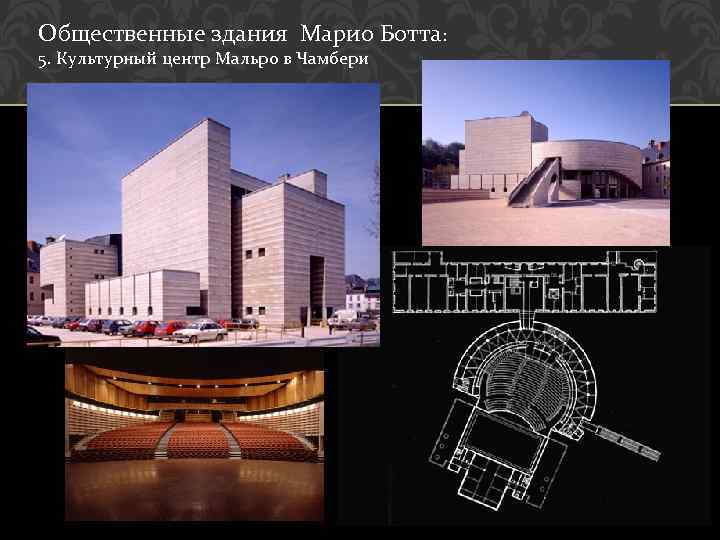 Общественные здания Марио Ботта: 5. Культурный центр Мальро в Чамбери 