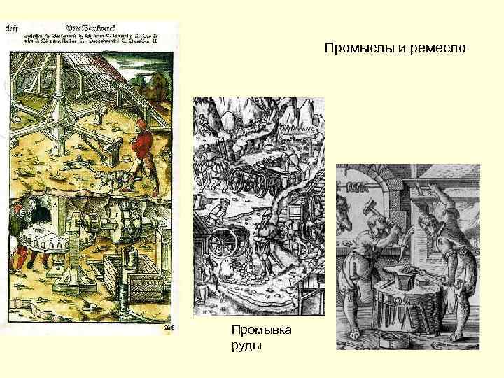 Промыслы и ремесло Промывка руды 