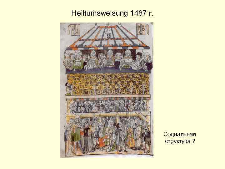 Heiltumsweisung 1487 г. Социальная структура ? 