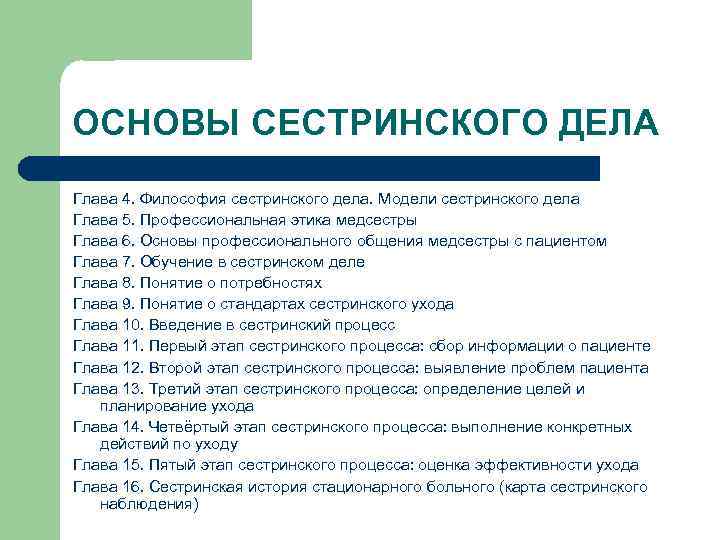 Основа вопроса. Этические основы сестринского дела. Основы сестринского процесса. Этика в сестринском деле. Основы модели сестринского дела.