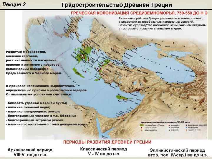 Лекция 2 Градостроительство Древней Греции 