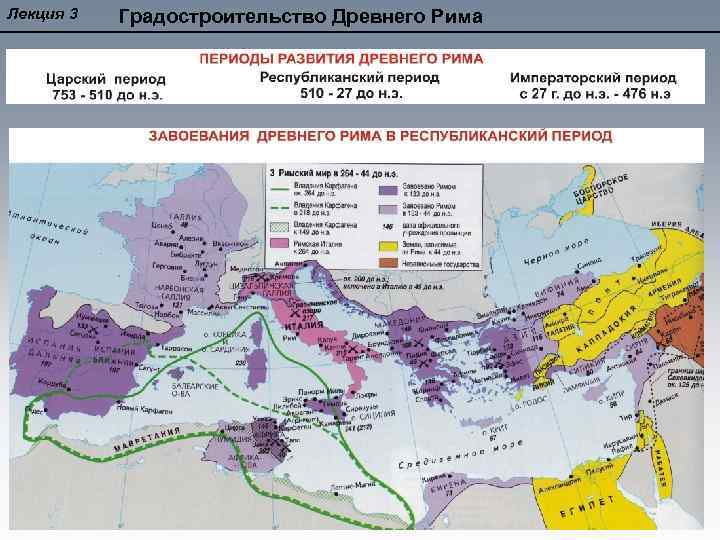 Лекция 3 Градостроительство Древнего Рима 