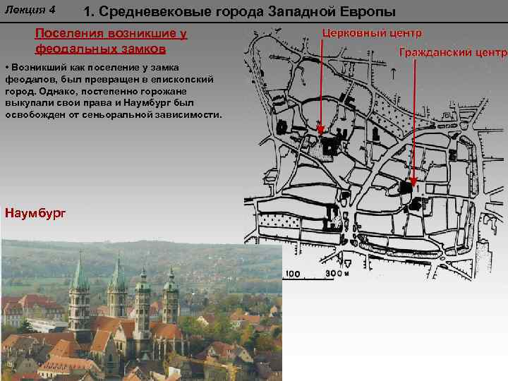 Расскажите о возникновении средневековых городов по плану а б в г 6