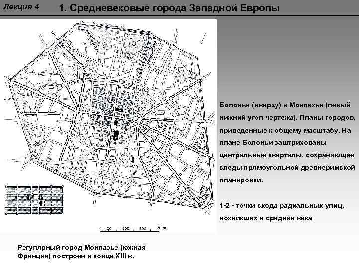 Какой элемент в классической схеме развития средневекового города являлся первоочередным