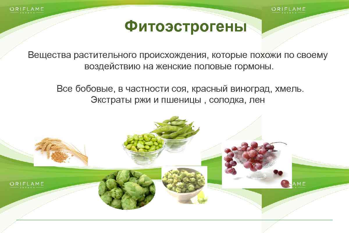 Фитоэстрогены Вещества растительного происхождения, которые похожи по своему воздействию на женские половые гормоны. Все