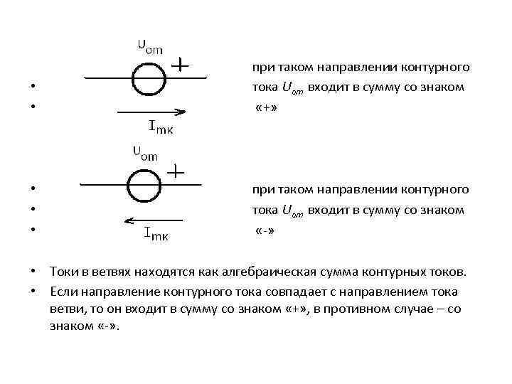 Чем определяется число схем для расчета частичных токов