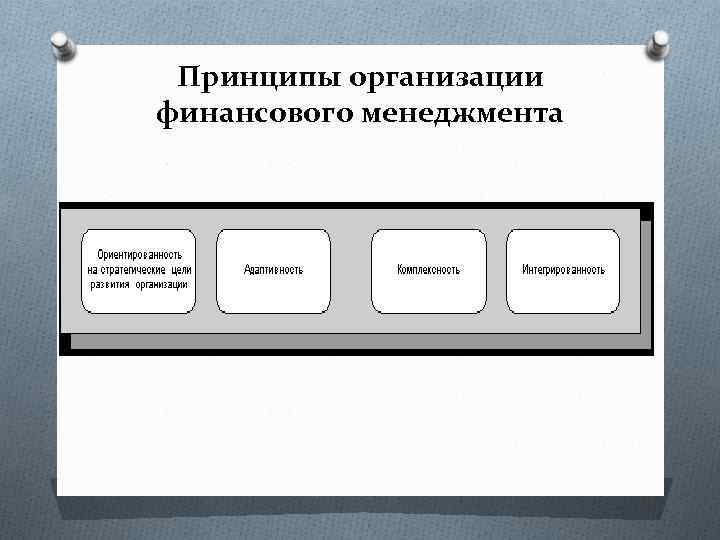 Принципы организации финансового менеджмента 