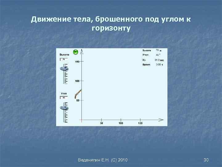 Движение тела брошенного к горизонту. Модель движения тела брошенного под углом к горизонту excel. Модель движения тела под углом к горизонту excel. Тело брошенное горизонтально.