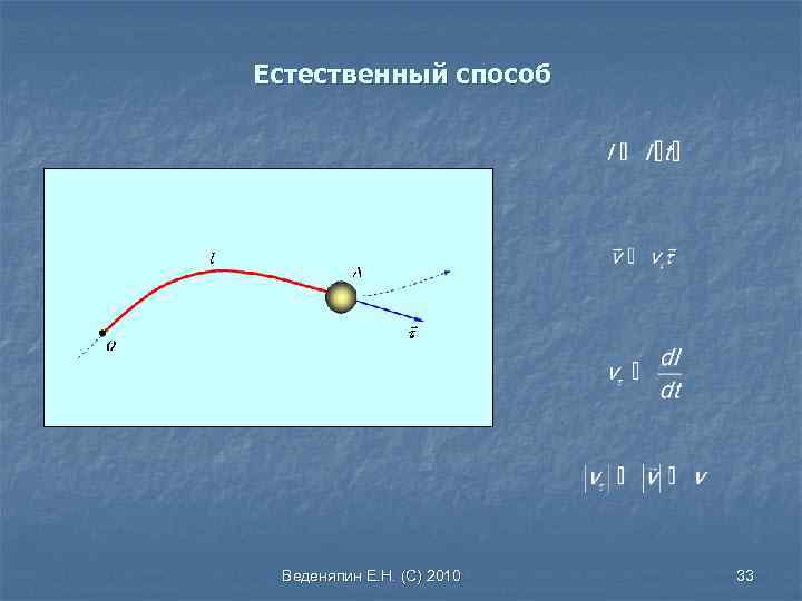 Естественный способ Веденяпин Е. Н. (С) 2010 33 