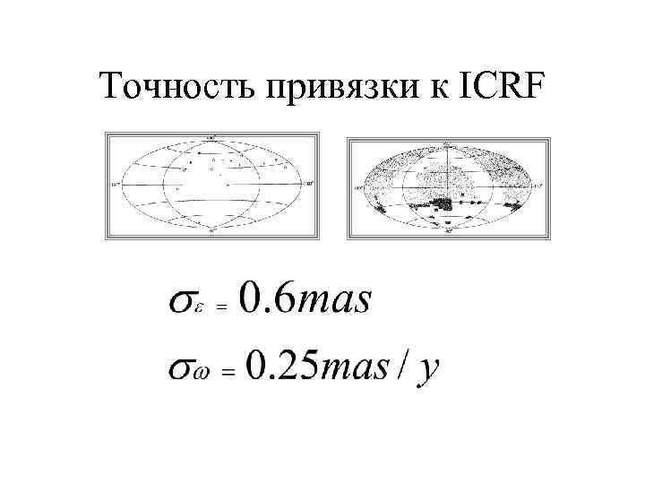 Точность привязки к ICRF 