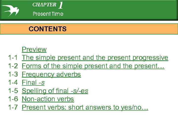 CONTENTS 1 -1 1 -2 1 -3 1 -4 1 -5 1 -6 1